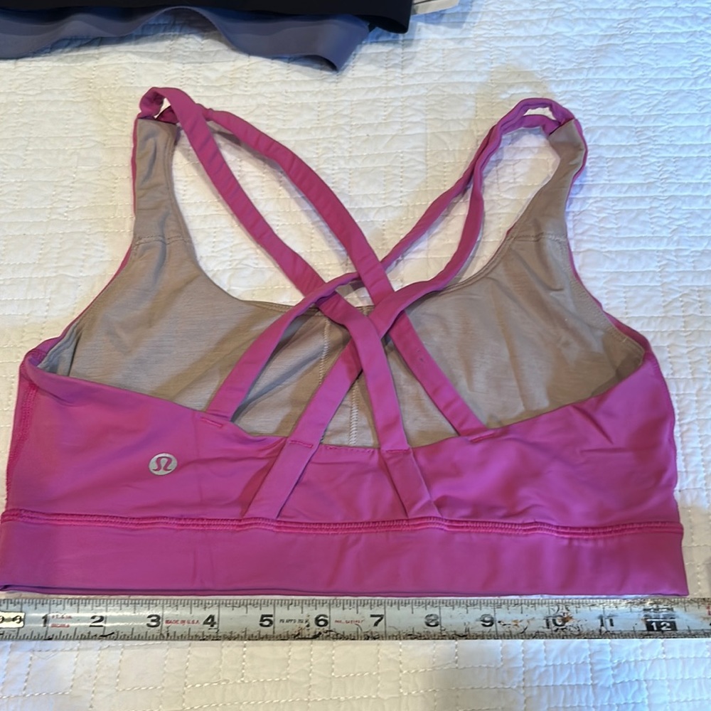 LULULEMON pink sports bra size 6